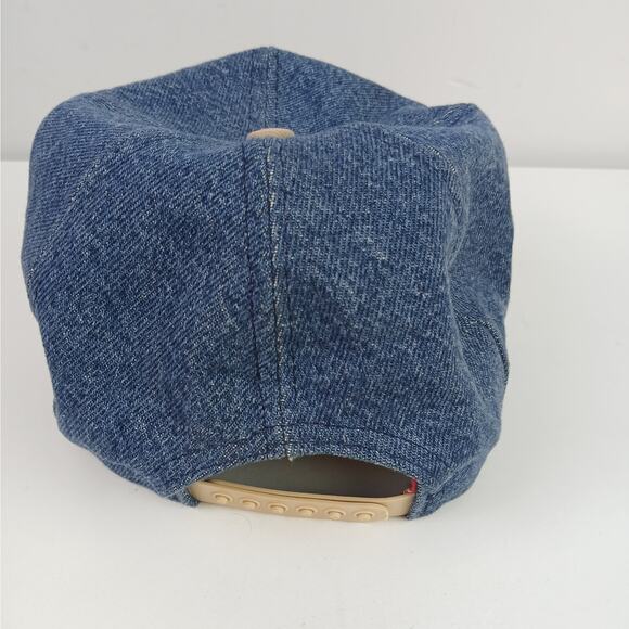 Coca Cola Brand Vintage "Always Coca Cola" Trucker Hat Denim & Leather Unisex - Picture 6 of 8